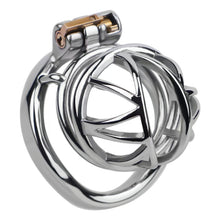 Lade das Bild in den Galerie-Viewer, Compact Lattice Stainless Steel Chastity Cage
