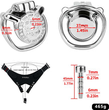 Load image into Gallery viewer, Tongbao Coin 304 Stainless Steel Chastity Cage
