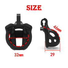 Load image into Gallery viewer, Super-Mini Mamba Chastity Cage Kits 1.81 inches Long 2026 Edition lock and ring details

