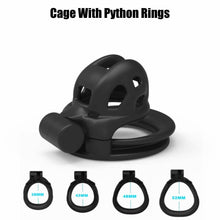 Load image into Gallery viewer, Ultra-Mini Mamba Chastity Cage 1.81 inches Long compact fit kit details
