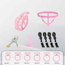 Load image into Gallery viewer, Upgrade Invisible Pink Cobra Chastity Cage 5
