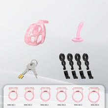 Load image into Gallery viewer, Upgrade Invisible Pink Cobra Chastity Cage 1
