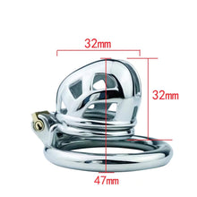 Load image into Gallery viewer, Upgrade Micro Mamba Chastity Cage compact fit size comparison
