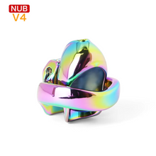 Load image into Gallery viewer, V4 Rainbow Steel Chastity Cage - nub
