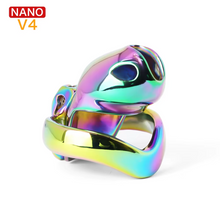 Load image into Gallery viewer, V4 Rainbow Steel Chastity Cage - nano
