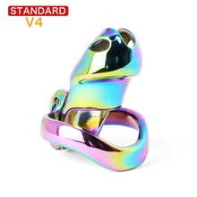 Load image into Gallery viewer, V4 Rainbow Steel Chastity Cage - standard
