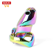 Load image into Gallery viewer, V4 Rainbow Steel Chastity Cage - maxi
