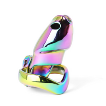 Load image into Gallery viewer, V4 Rainbow Steel Chastity Cage - maxi
