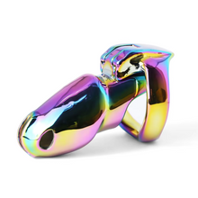 Load image into Gallery viewer, V4 Rainbow Steel Chastity Cage
