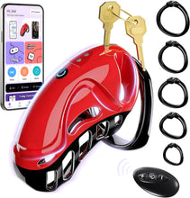 Load image into Gallery viewer, Vibrating Chastity Cage - Male Chastity Devices Cock Cage with 10 Vibrations-1
