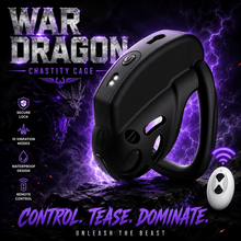 Load image into Gallery viewer, War Dragon Elite Vibrating Chastity Cage
