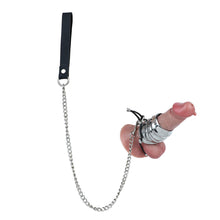 Load image into Gallery viewer, Rounded Weighted Stainless Steel Chastity Cage and Chain
