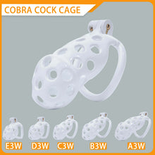 Load image into Gallery viewer, While Hole Mamba Chastity Cage Kit 1.77 To 4.13 Inches Long front view
