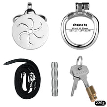 Load image into Gallery viewer, Wind and Fire Wheel Flat Chastity Lock - 9

