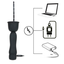 Load image into Gallery viewer, 10-Speed Vibrating USB Rechargeable Penis Plug
