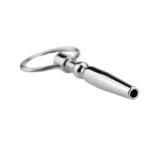 Load image into Gallery viewer, Hollow Penis Plug with Metal Glans Rings
