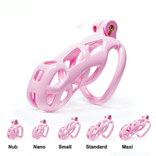 Load image into Gallery viewer, 3D Cobra Male Chastity Cage with 4 Arc Rings
