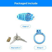 Load image into Gallery viewer, 3D Sexy Blue Chastity Devices Cock Cage
