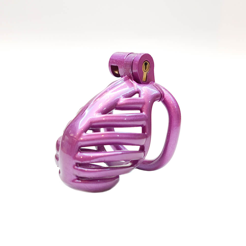 3D Sexy Purple Chastity Devices Cock Cage