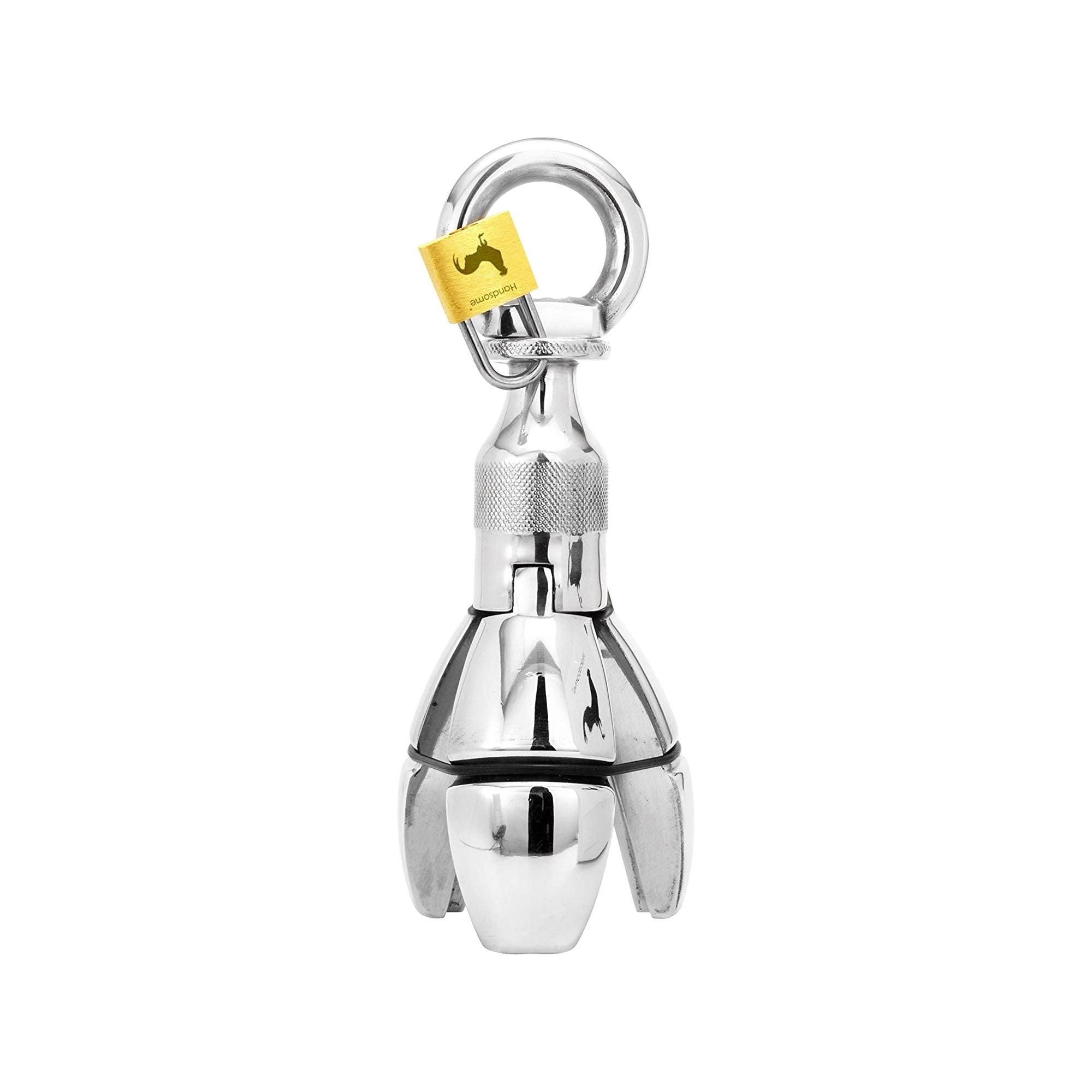 Locking Butt Plug Ringed CHASTITY CAGE CO Locking Butt Plug Ringed CHASTITY CAGE CO