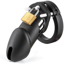 Load image into Gallery viewer, Male&#39;s Black Silicone Device Cage 3.15 Inches and 3.74 Inches Long
