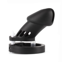 Load image into Gallery viewer, Male&#39;s Black Silicone Device Cage 3.15 Inches and 3.74 Inches Long
