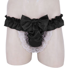 Load image into Gallery viewer, Slutty Sissy Open Butt Ruffle Panties
