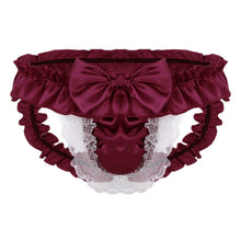 Load image into Gallery viewer, Slutty Sissy Open Butt Ruffle Panties
