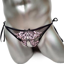 Load image into Gallery viewer, Lux Embroidered Sissy Thong
