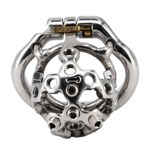 Load image into Gallery viewer, Nut Case Metal Chastity Device 2.01 inches long
