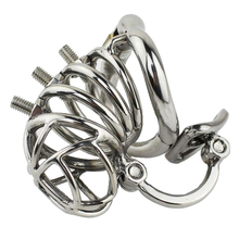 Load image into Gallery viewer, Spiked Metal Chastity Device 2.76 inches long
