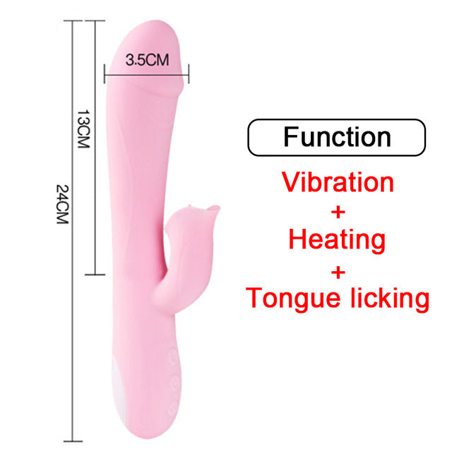 Heating Vibrator for Women G Spot Big Dildo  CHASTITY CAGE CO