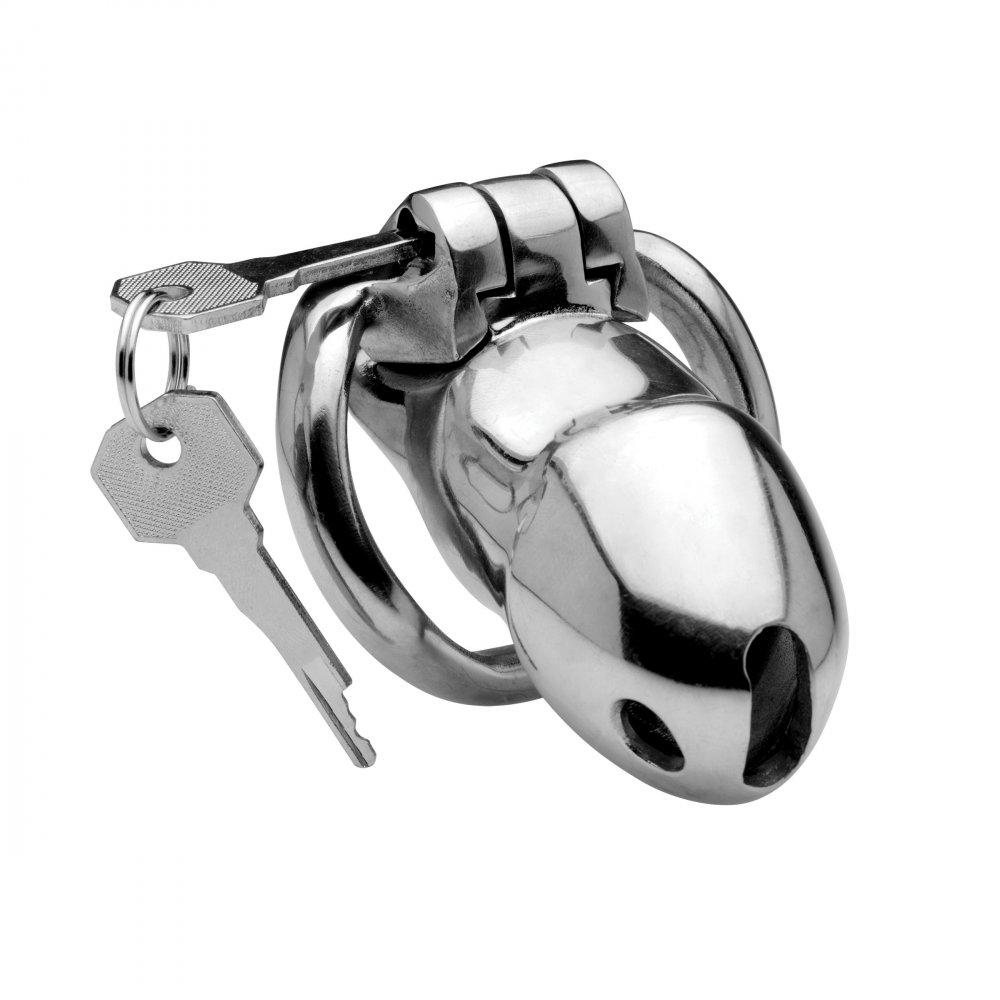 Stainless Steel Locking Chastity Cage