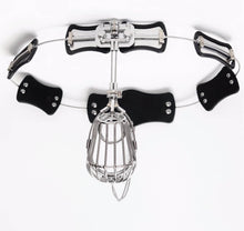 Load image into Gallery viewer, Adjustable Stainless Steel Male Chastity Belt
