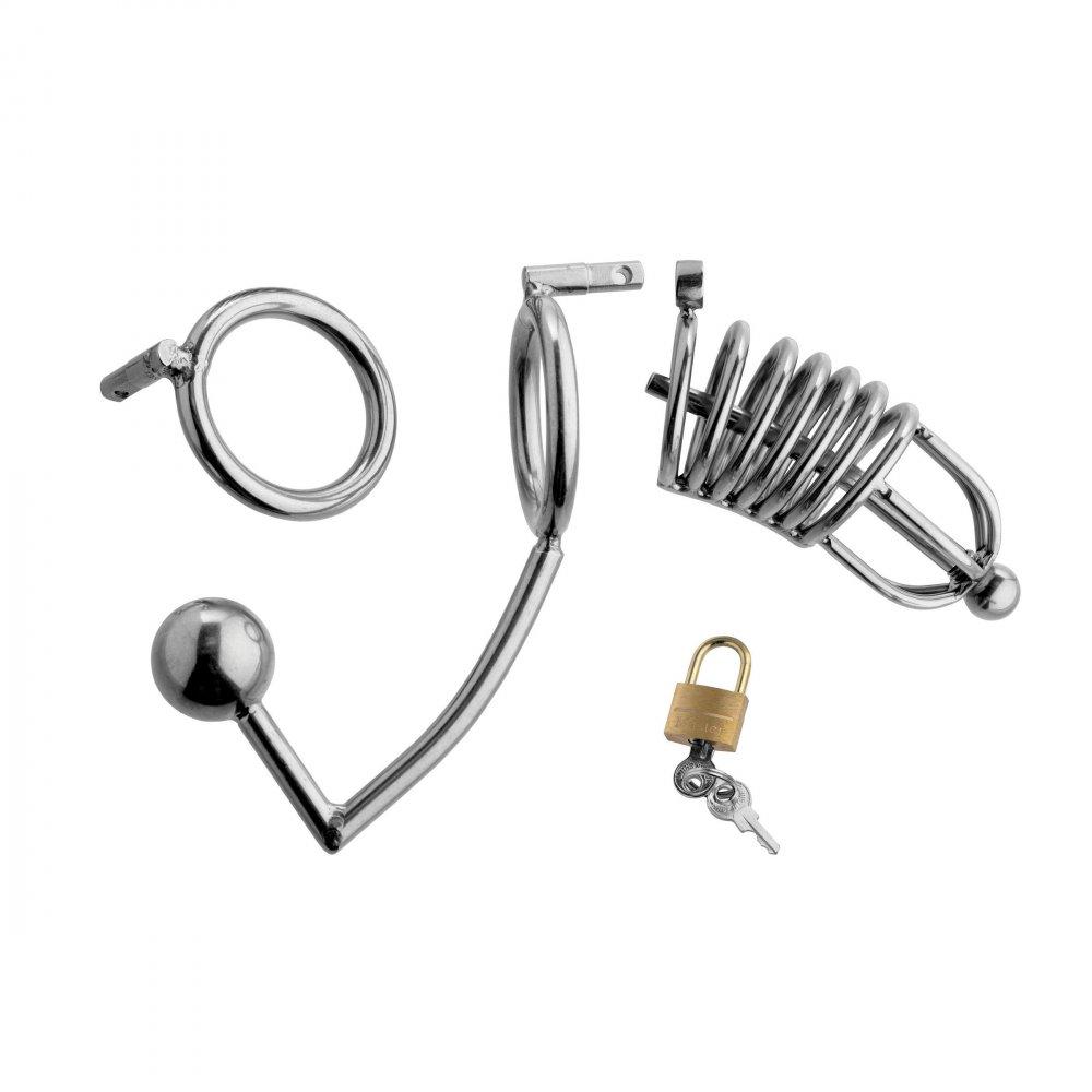 Chastity Butt Plug Condemned Penetration Cage with Anal Insertion – CHASTITY  CAGE CO