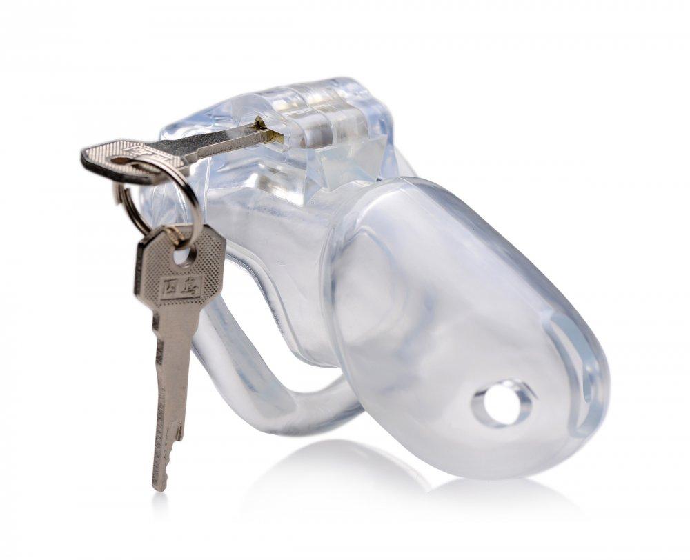 Clear Captor Chastity Cage - Large