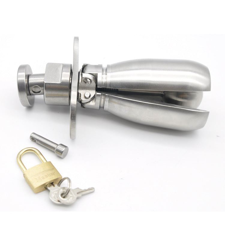 Metal Anal Expander Locking Butt Plug CHASTITY CAGE CO Metal Anal Expander Locking Butt Plug CHASTITY CAGE CO