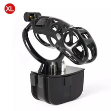 Load image into Gallery viewer, Black Electric Shock Mamba Chastity Cage
