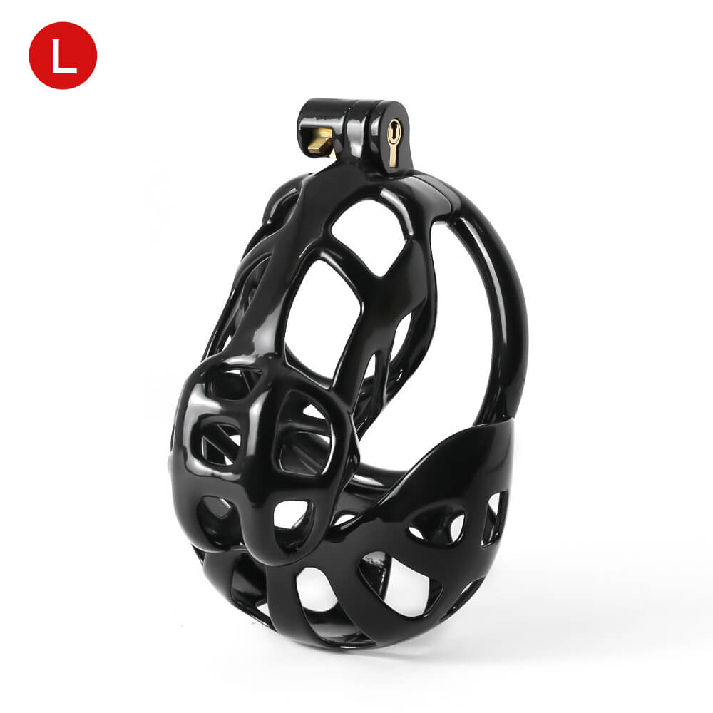 Black Mamba Chastity Cage With Balls Cage – CHASTITY CAGE CO