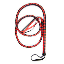 Load image into Gallery viewer, Braided Leather Pink Whip
