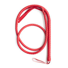 Load image into Gallery viewer, Braided Leather Pink Whip
