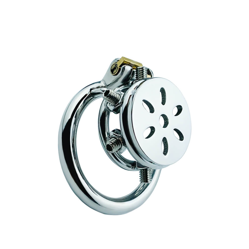 Button Ding Flat Chastity Lock With Spikes – CHASTITY CAGE CO