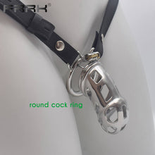 Load image into Gallery viewer, CC85 PU Stcrap Belt with Big Mamba Cock Cage
