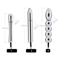Load image into Gallery viewer, CC94 Electric Beads Urethral Sounding Sex Toys for Men Penis Plug Cock Dilator
