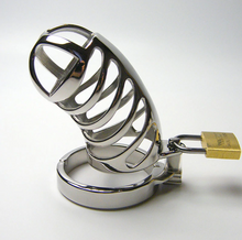 Load image into Gallery viewer, Metal Chastity Device 3.35 inches long
