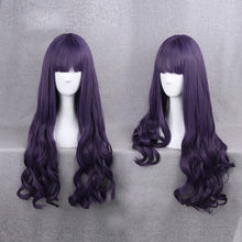 Load image into Gallery viewer, Costume Cosplay Wig Lolita Natural Straight Wavy Wig Purple
