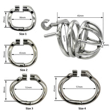 Load image into Gallery viewer, CC11 Stainless Steel Stealth Lock Male Chastity Device
