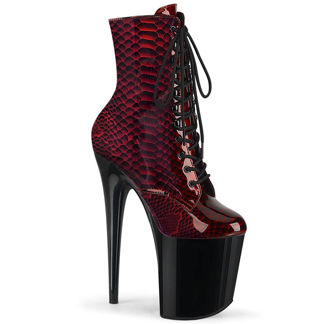 melancholy-1671 Exotic Boot | Red Patent