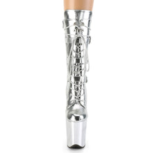 Load image into Gallery viewer, Seductive-1053 Exotic Boot | Silver Faux Leather
