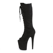 Load image into Gallery viewer, Seductive-2051FS Exotic Boot | Black Faux Suede
